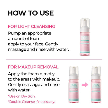 Dr. Melaxin Melting Bubble Cleanser – 2-in-1 Makeup Remover + Face Wash Dr.Melaxin