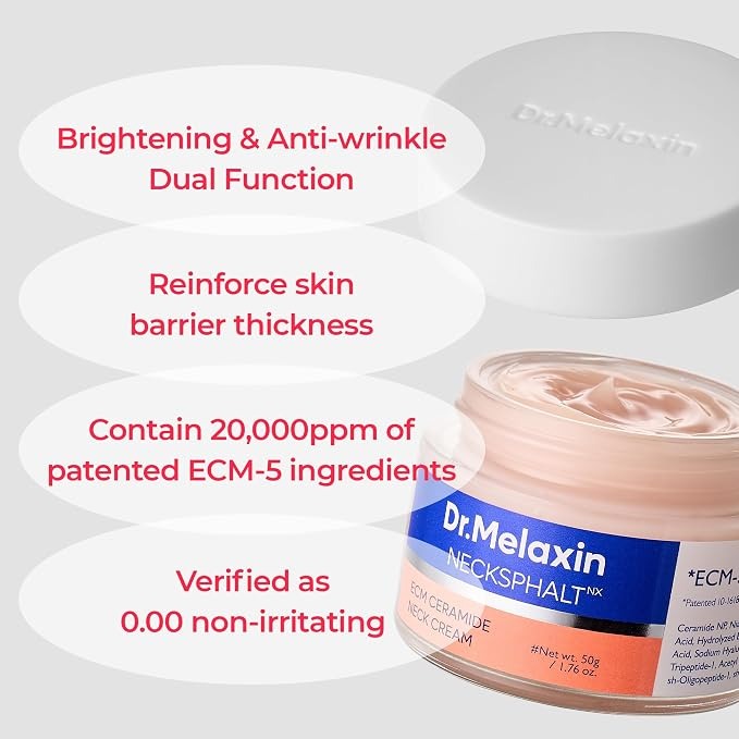 Dr.Melaxin Necksphalt Firming Cream with ECM-5 20,000ppm Dr.Melaxin