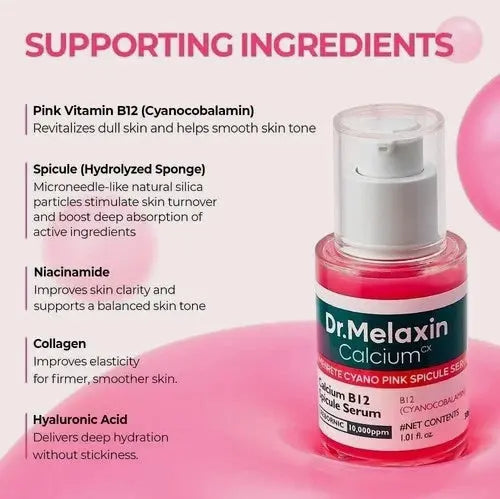 Dr.Melaxin Cemenrete Cyano Pink Spicule Serum with Calcium skin care Two set M msiltmsl-66 visbiome
