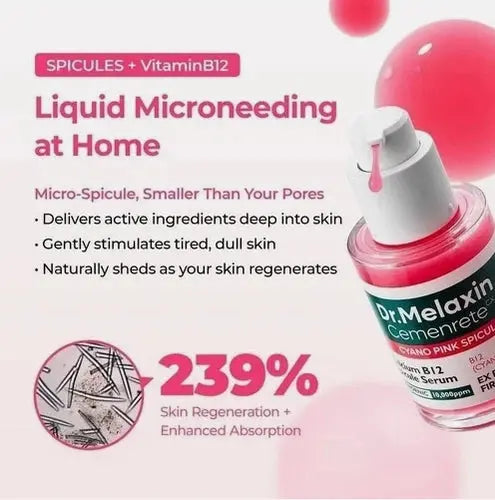 Dr.Melaxin Cemenrete Cyano Pink Spicule Serum with Calcium skin care Two set M msiltmsl-66 visbiome