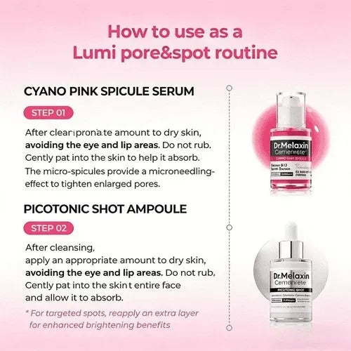 "Microneedle Rejuvenation · Brightening & Firming" 4-in-1 Revitalizing Set Dr.Melaxin